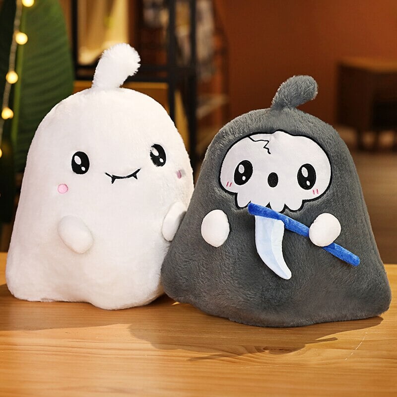 Kawaii Grim Reaper & Ghost Halloween Plushies - Kawaiies - Adorable - Cute - Plushies - Plush - Kawaii