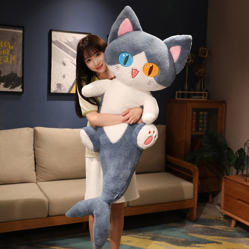 Kawaii Half Dolphin Half Cat Plushie - Kawaiies - Adorable - Cute - Plushies - Plush - Kawaii