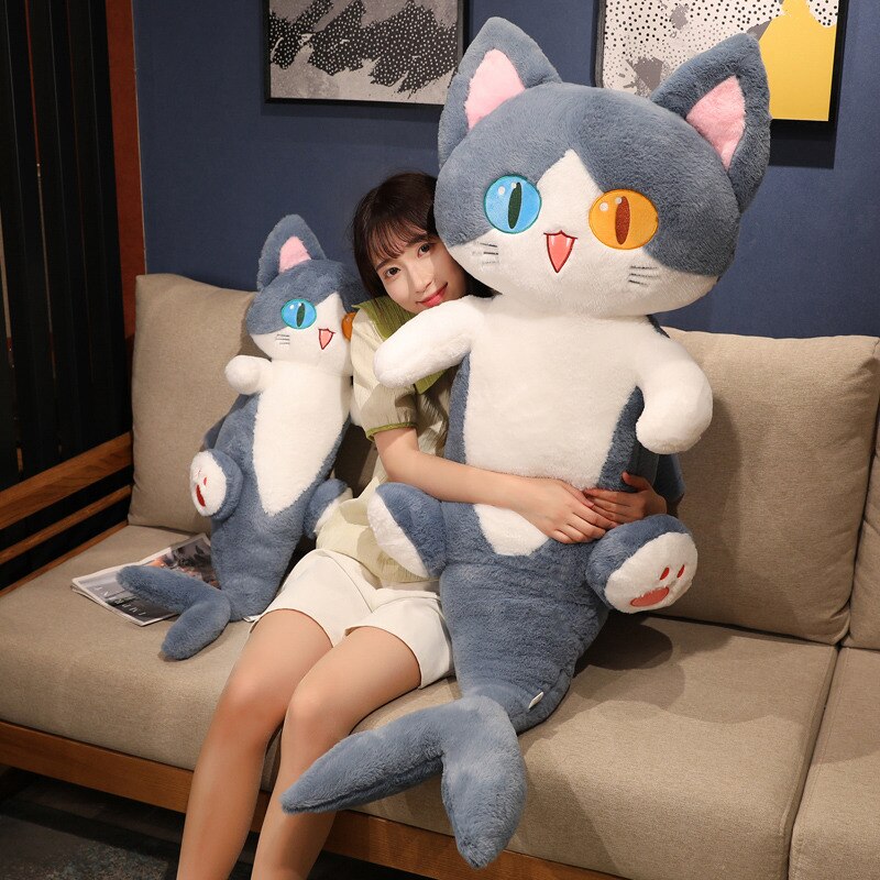 Kawaii Half Dolphin Half Cat Plushie - Kawaiies - Adorable - Cute - Plushies - Plush - Kawaii