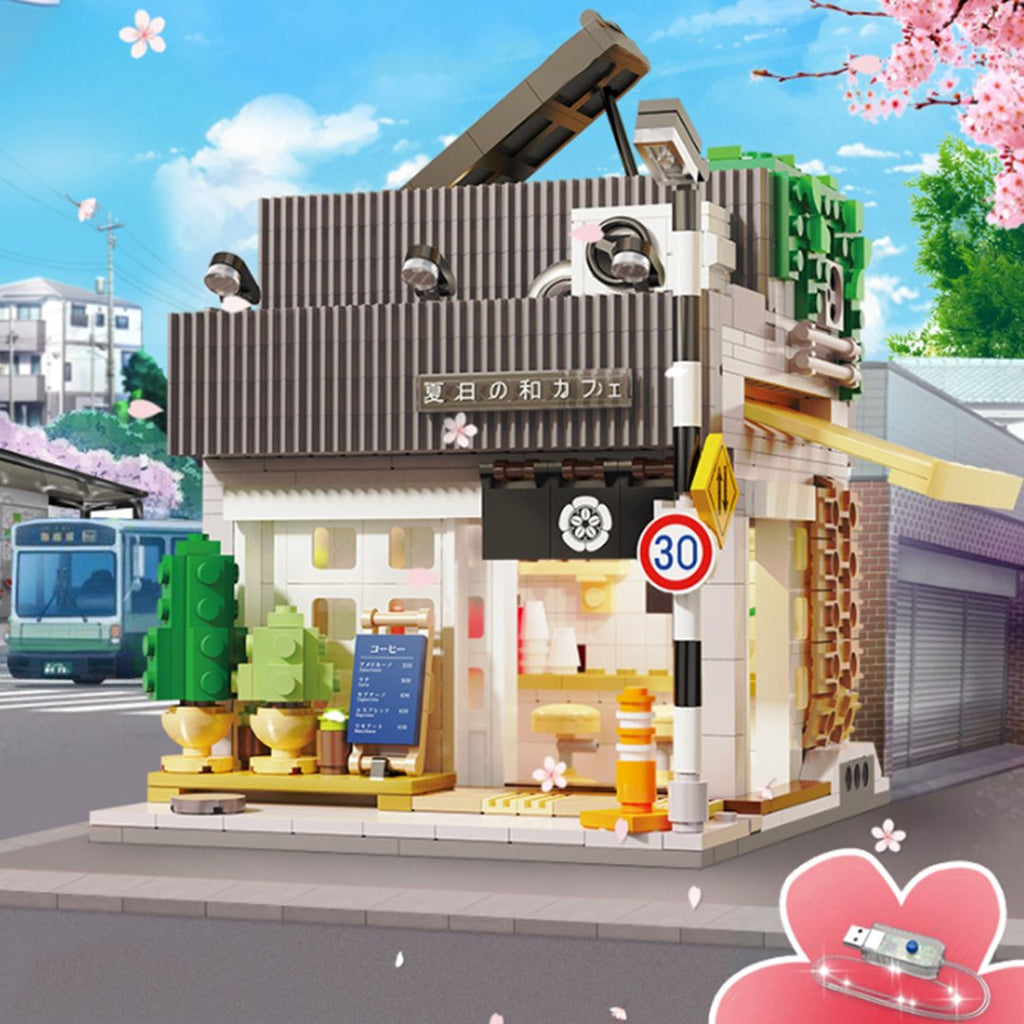 Kawaii Japanese Coffee Store Building Set - Kawaiies - Adorable - Cute - Plushies - Plush - Kawaii