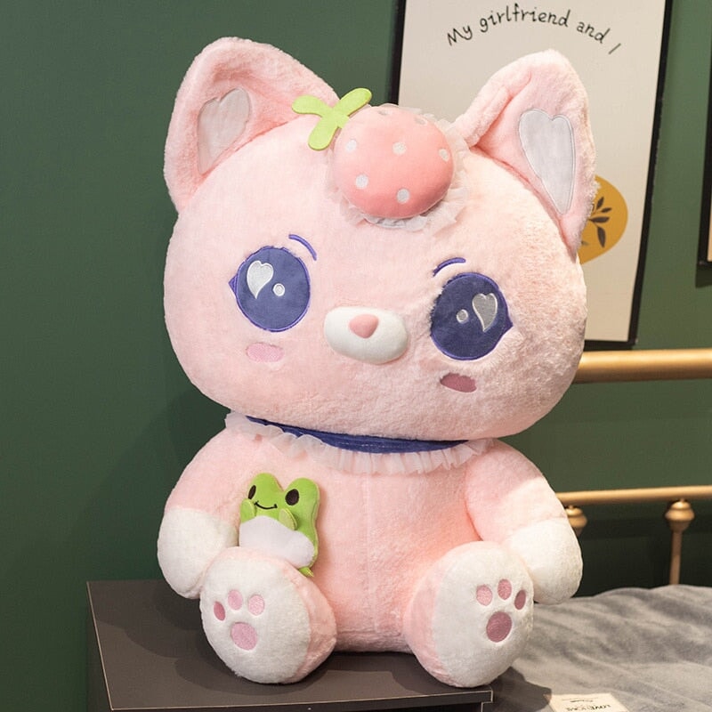 kawaiies-softtoys-plushies-kawaii-plush-Kawaii Japanese-themed Deer Cat Fox Plushie | NEW Soft toy Fox 8in / 20cm 