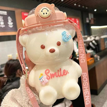 Kawaii Jumbo Bear Shaped Bottle with Strap - Kawaiies - Adorable - Cute - Plushies - Plush - Kawaii
