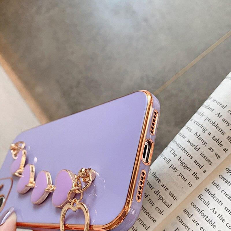 Kawaii Luxe Heart Chain iPhone Case – Kawaiies