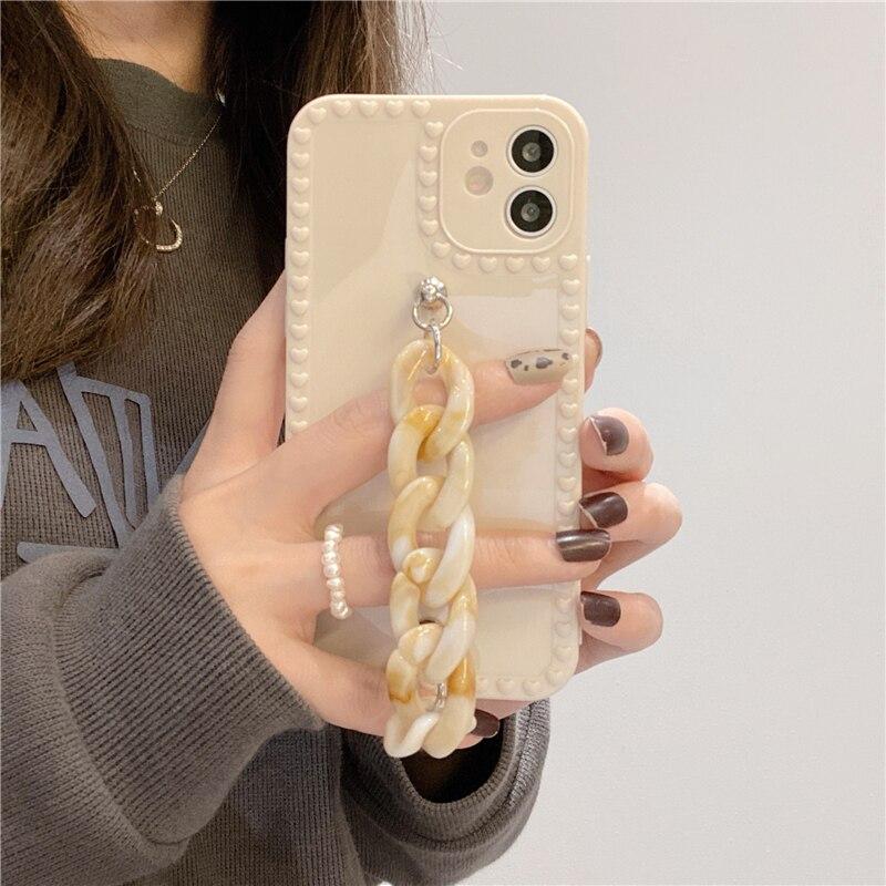 Kawaii Luxe Marble Chain iPhone Case - Kawaiies - Adorable - Cute - Plushies - Plush - Kawaii