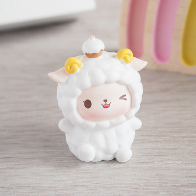 Kawaii Mini Lamb Sheep Figurines Collectibles - Kawaiies - Adorable - Cute - Plushies - Plush - Kawaii