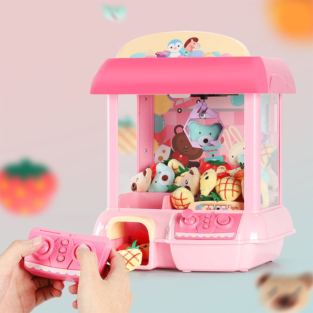 Kawaii Mini Pink Green Light Up Claw Machine Toy - Kawaiies - Adorable - Cute - Plushies - Plush - Kawaii