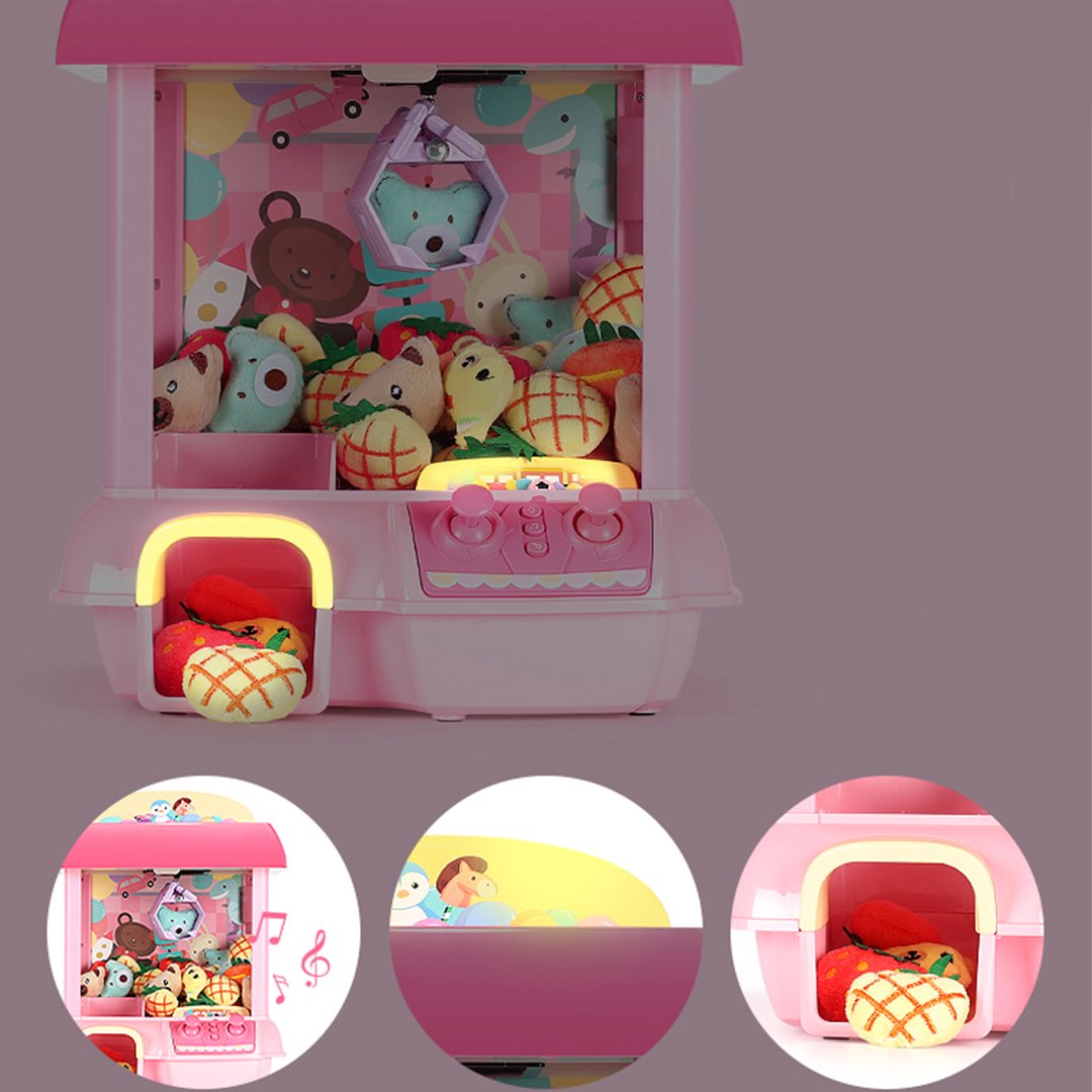 Kawaii Mini Pink Green Light Up Claw Machine Toy – Kawaiies