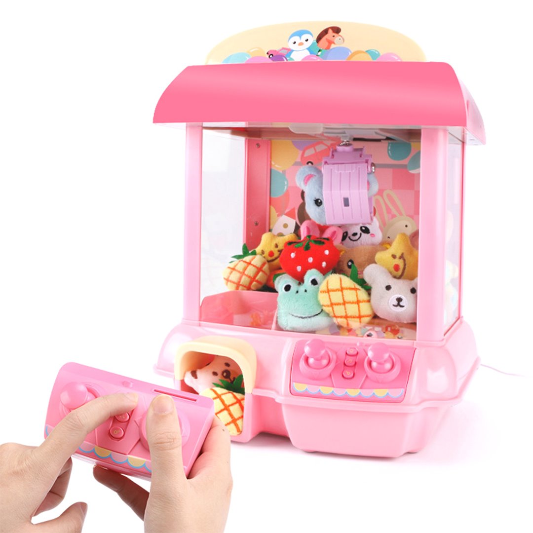 Kawaii Mini Pink Green Light Up Claw Machine Toy - Kawaiies - Adorable - Cute - Plushies - Plush - Kawaii