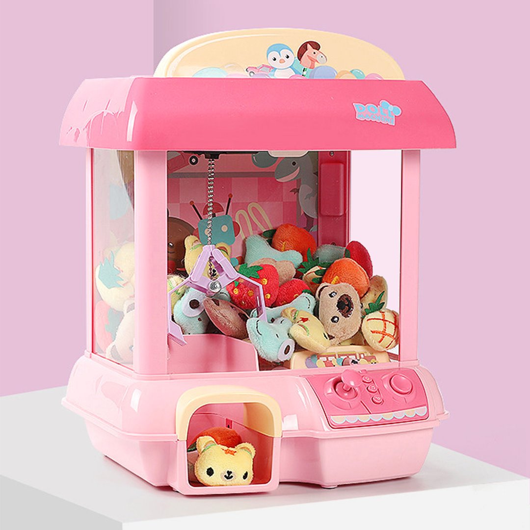 Kawaii Mini Pink Green Light Up Claw Machine Toy - Kawaiies - Adorable - Cute - Plushies - Plush - Kawaii