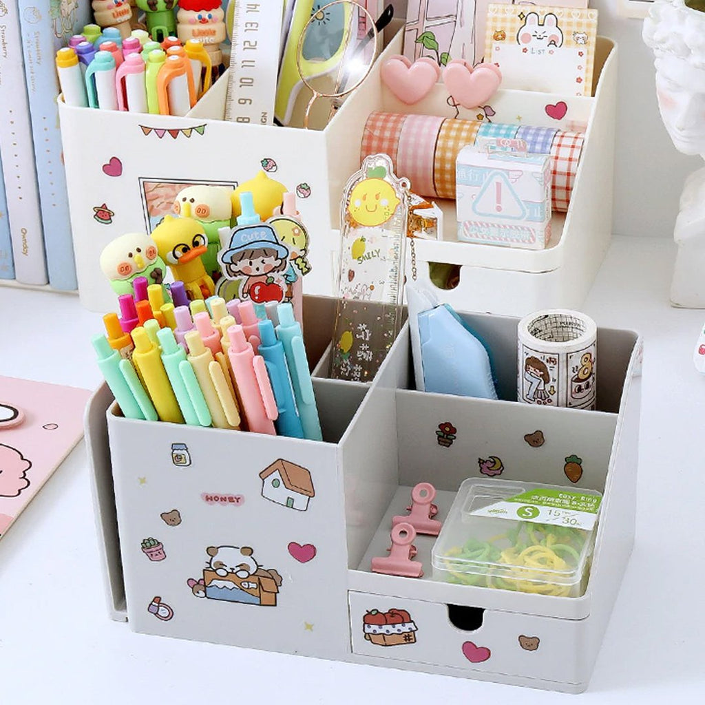 Kawaii Multifunctional Desktop Organiser - Kawaiies - Adorable - Cute - Plushies - Plush - Kawaii