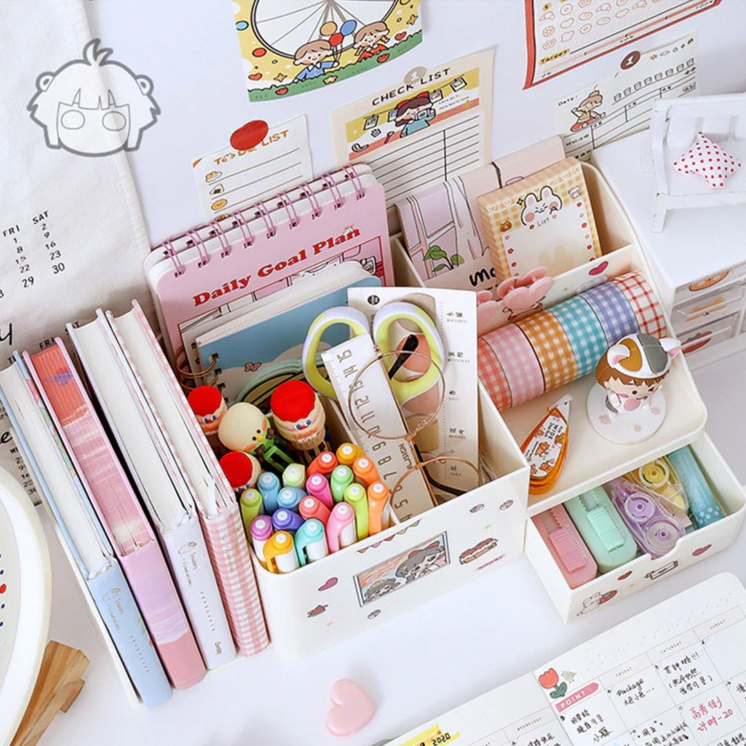 Kawaii Multifunctional Desktop Organiser – Kawaiies