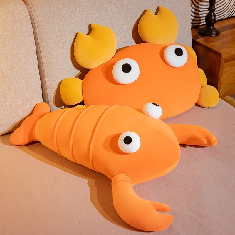 Kawaii Orange Crab & Lobster Plushie - Kawaiies - Adorable - Cute - Plushies - Plush - Kawaii