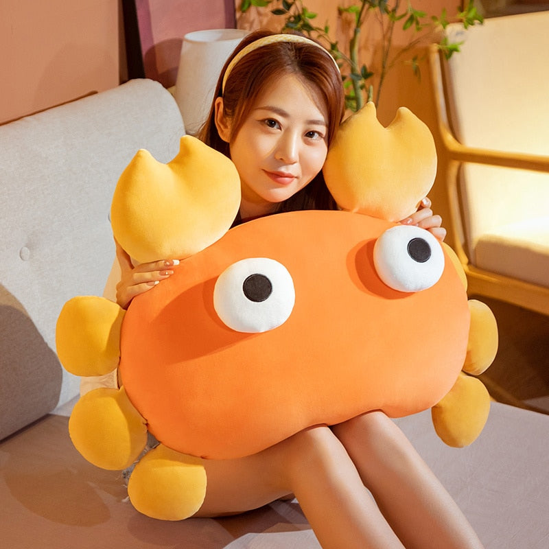 Kawaii Orange Crab & Lobster Plushie - Kawaiies - Adorable - Cute - Plushies - Plush - Kawaii