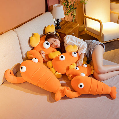 Kawaii Orange Crab & Lobster Plushie - Kawaiies - Adorable - Cute - Plushies - Plush - Kawaii