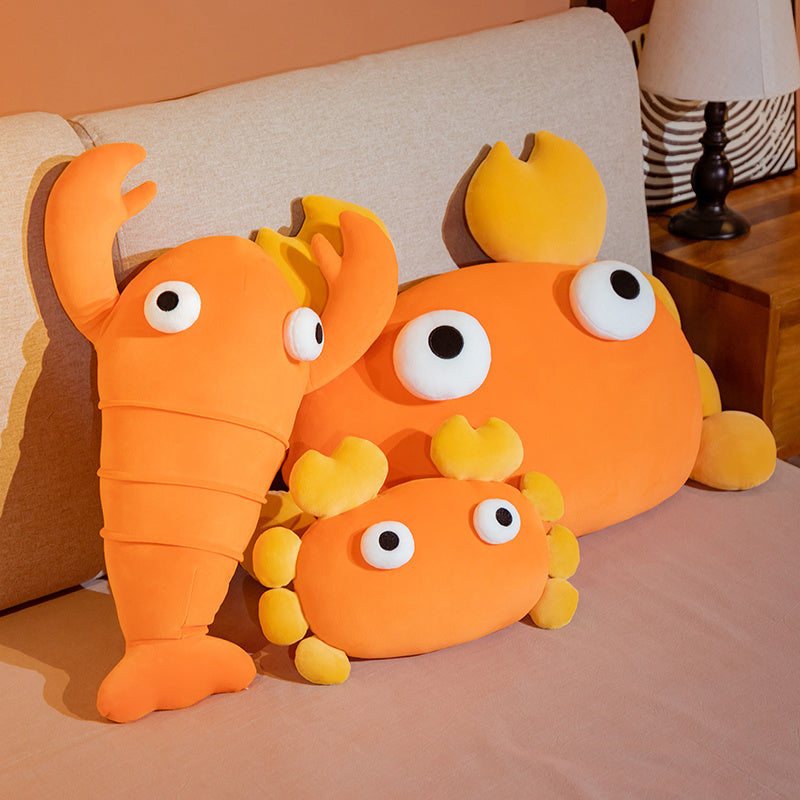 Kawaii Orange Crab & Lobster Plushie - Kawaiies - Adorable - Cute - Plushies - Plush - Kawaii