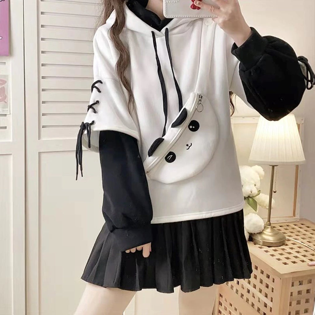 Kawaii Panda Hoodie - Kawaiies - Adorable - Cute - Plushies - Plush - Kawaii