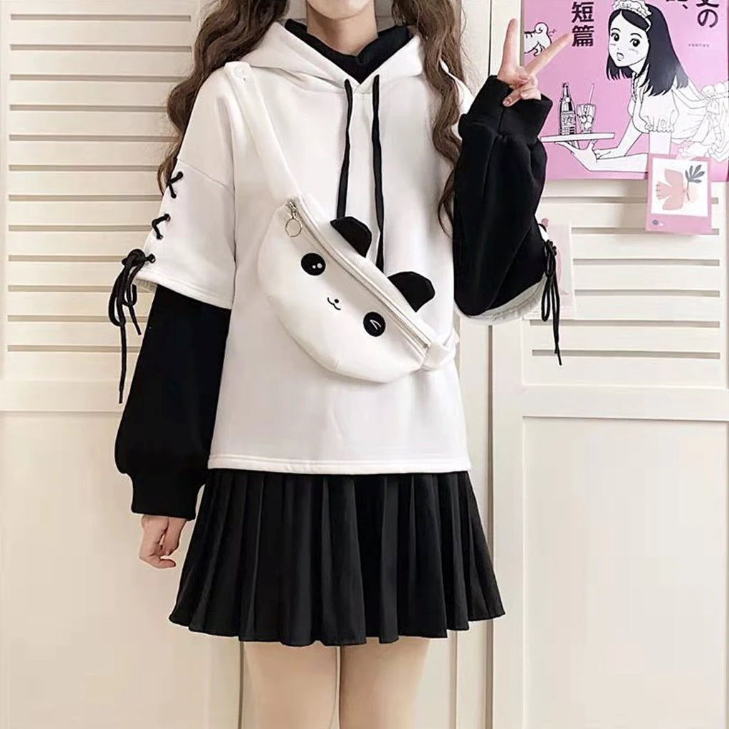 Kawaii Panda Hoodie - Kawaiies - Adorable - Cute - Plushies - Plush - Kawaii