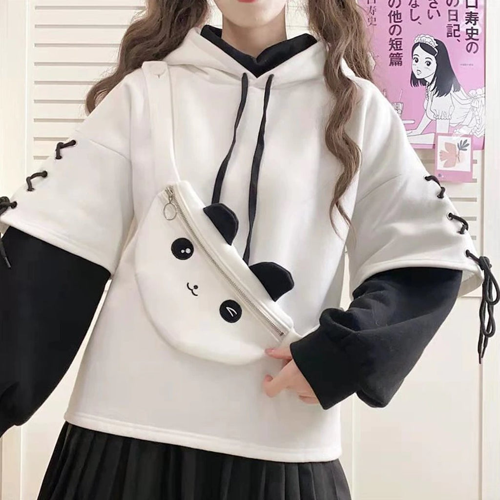 Kawaii Panda Hoodie - Kawaiies - Adorable - Cute - Plushies - Plush - Kawaii