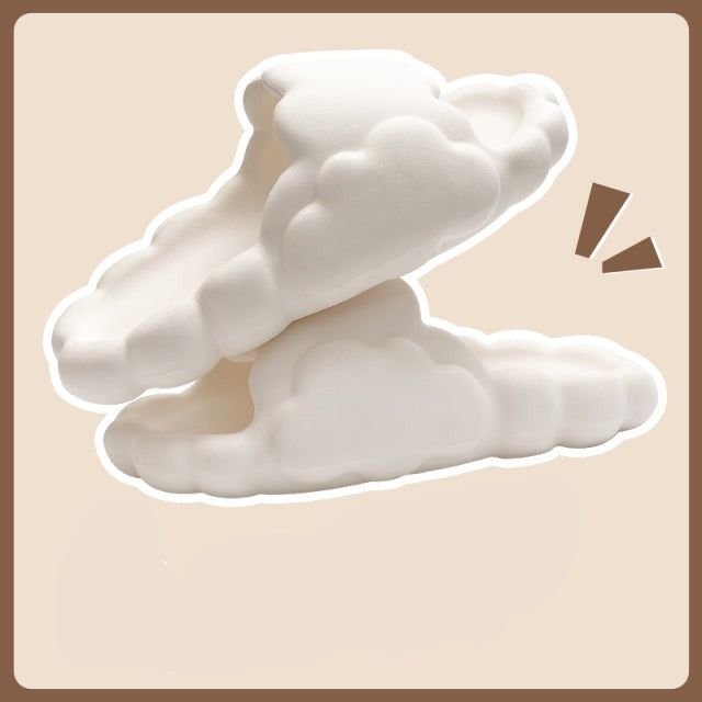 Kawaii Pastel Cloud Thick Sole Open-Toe Slippers - Kawaiies - Adorable - Cute - Plushies - Plush - Kawaii