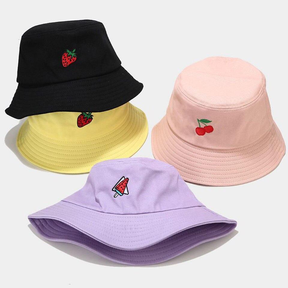 Kawaii Pastel Fruit Bucket Hat - Kawaiies - Adorable - Cute - Plushies - Plush - Kawaii