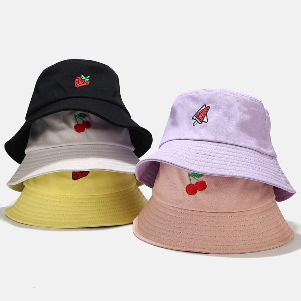 Kawaii Pastel Fruit Bucket Hat - Kawaiies - Adorable - Cute - Plushies - Plush - Kawaii