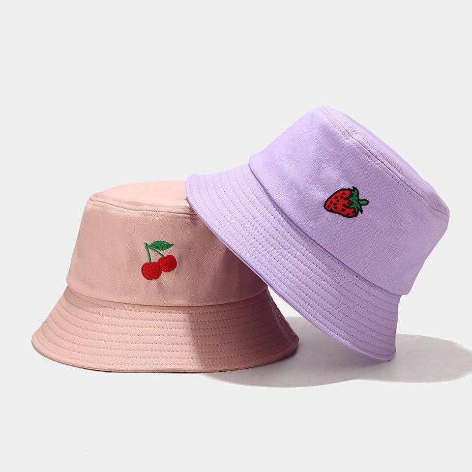 Kawaii Pastel Fruit Bucket Hat - Kawaiies - Adorable - Cute - Plushies - Plush - Kawaii