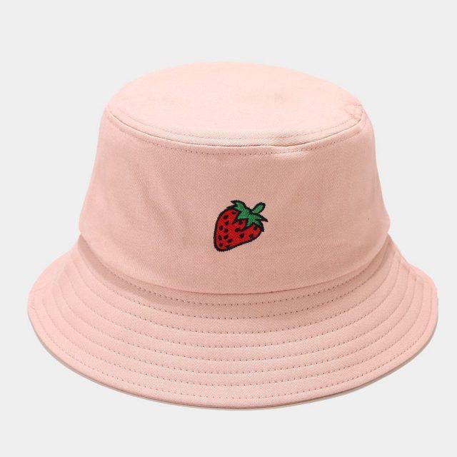 Kawaii Pastel Fruit Bucket Hat
