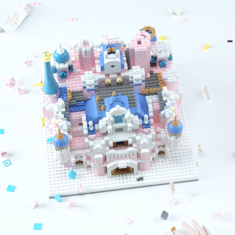Kawaii Pink Princess Light up Palace Castle Nano Building Set - Kawaiies - Adorable - Cute - Plushies - Plush - Kawaii