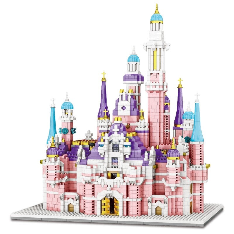 Kawaii Pink Princess Light up Palace Castle Nano Building Set - Kawaiies - Adorable - Cute - Plushies - Plush - Kawaii