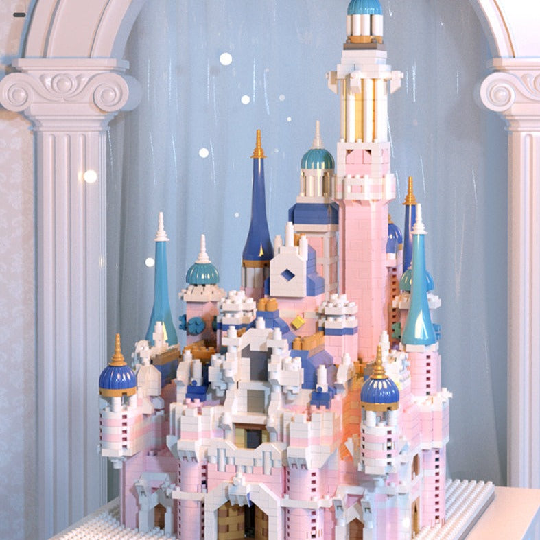 Kawaii Pink Princess Light up Palace Castle Nano Building Set - Kawaiies - Adorable - Cute - Plushies - Plush - Kawaii