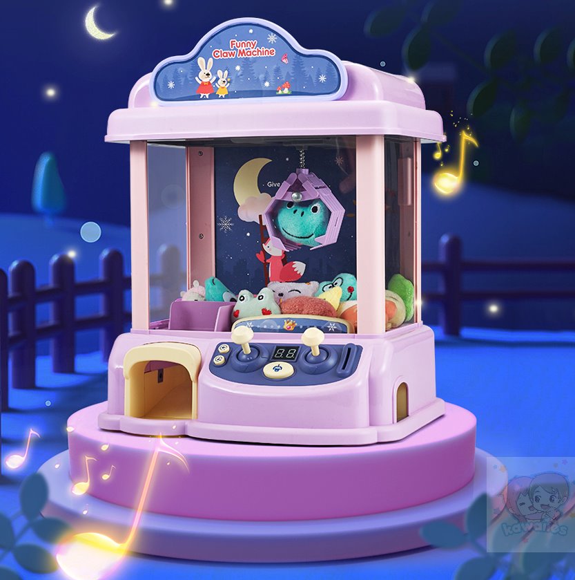 Kawaii Purple Bunny & Blue Bear Claw Machine Toy | NEW - Kawaiies - Adorable - Cute - Plushies - Plush - Kawaii