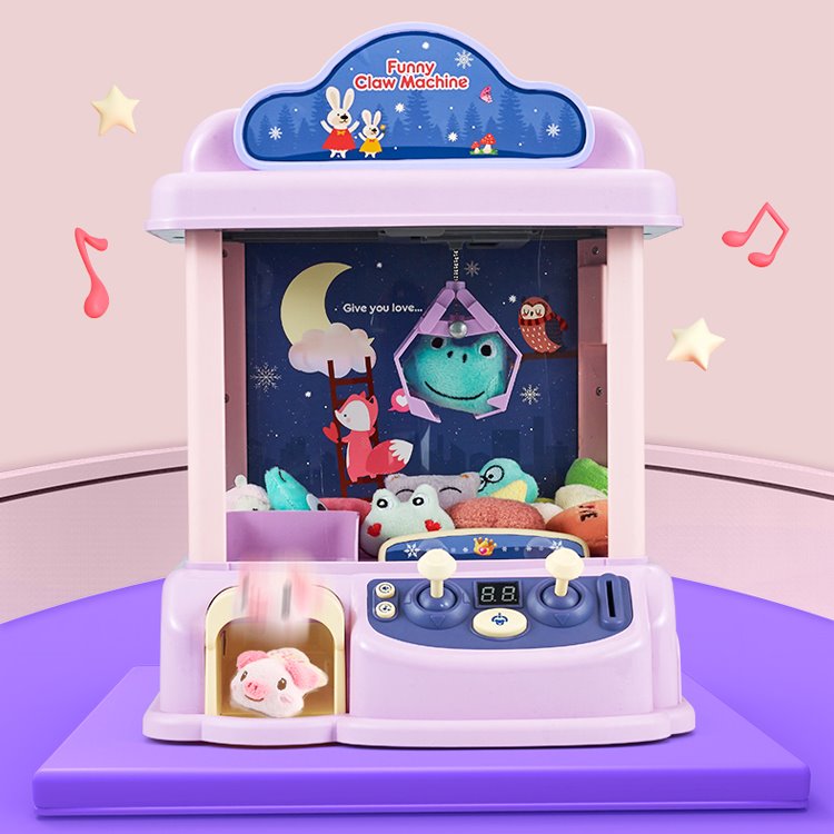Kawaii Purple Bunny & Blue Bear Claw Machine Toy | NEW - Kawaiies - Adorable - Cute - Plushies - Plush - Kawaii