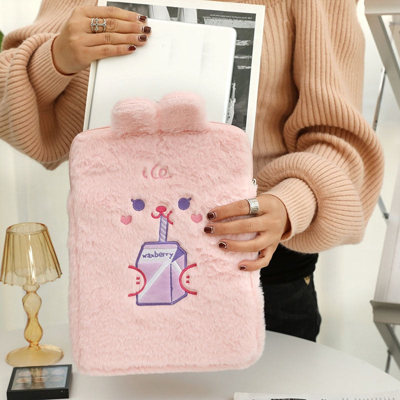 Kawaii Rabbit & Bear iPad Case Pouch Cover - Kawaiies - Adorable - Cute - Plushies - Plush - Kawaii