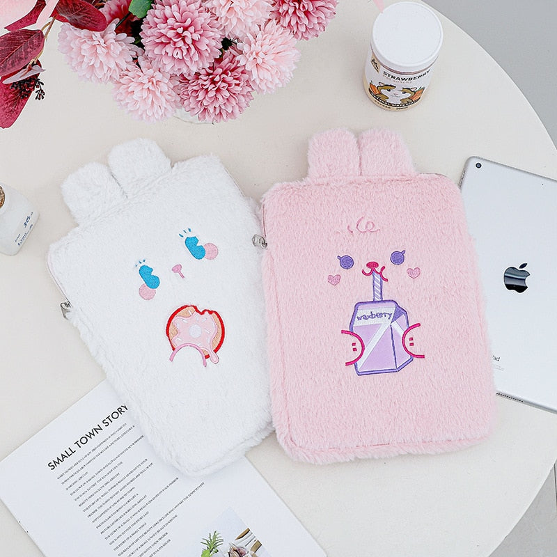 Kawaii Rabbit & Bear iPad Case Pouch Cover - Kawaiies - Adorable - Cute - Plushies - Plush - Kawaii