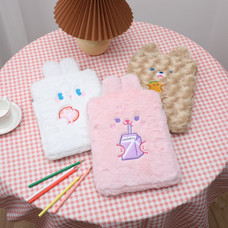 Kawaii Rabbit & Bear iPad Case Pouch Cover - Kawaiies - Adorable - Cute - Plushies - Plush - Kawaii