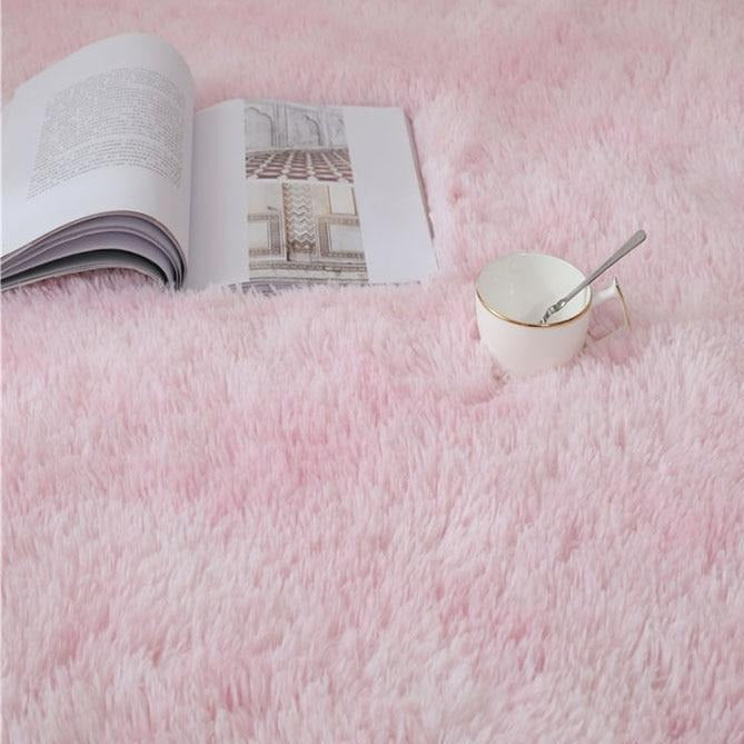 Kawaii Soft Faux Fur Rainbow Rug - Kawaiies - Adorable - Cute - Plushies - Plush - Kawaii