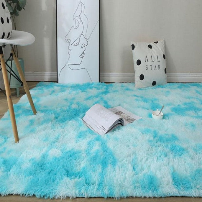 Kawaii Soft Faux Fur Rainbow Rug - Kawaiies - Adorable - Cute - Plushies - Plush - Kawaii