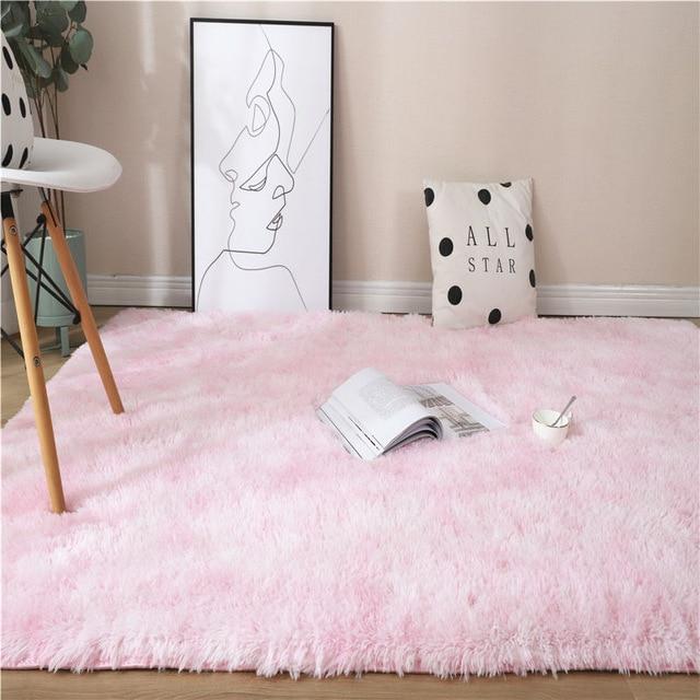 Kawaii Soft Faux Fur Rainbow Rug - Kawaiies - Adorable - Cute - Plushies - Plush - Kawaii