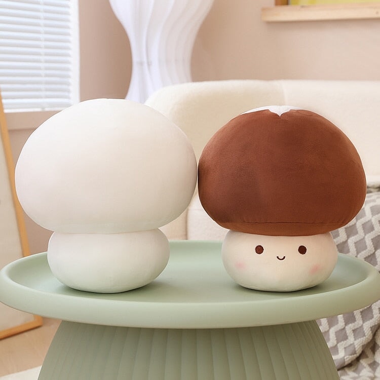 Kawaii Red Brown White Mushroom Plushie Family - Kawaiies - Adorable - Cute - Plushies - Plush - Kawaii