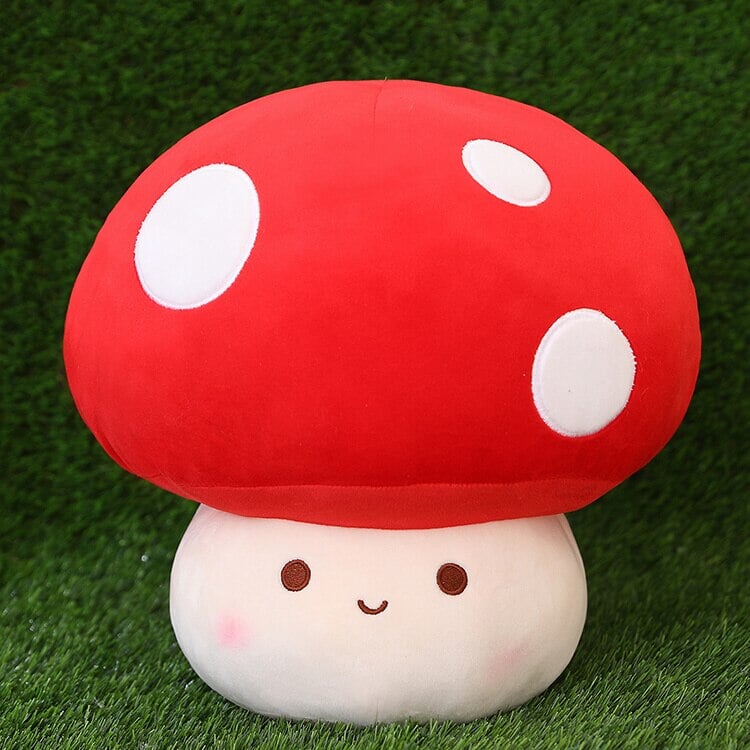 Kawaii Brown White Mushroom Plushie Family –