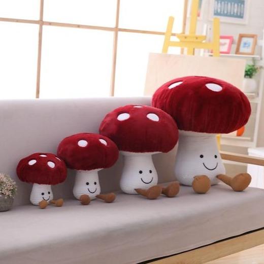 Kawaii Red Mushroom Plush - Kawaiies - Adorable - Cute - Plushies - Plush - Kawaii