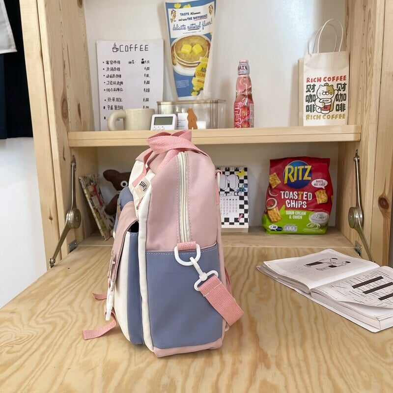 Kawaii School Backpack & Shoulder Bag - Kawaiies - Adorable - Cute - Plushies - Plush - Kawaii