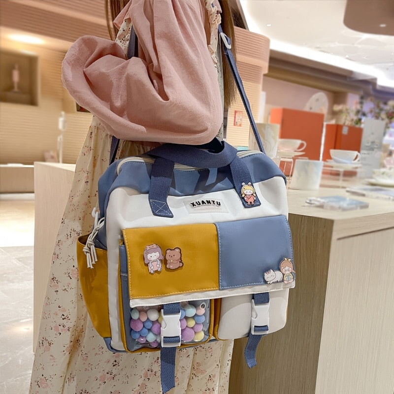 School Bags Fashion Women Cute Messenger Bag For Teenager Kawaii