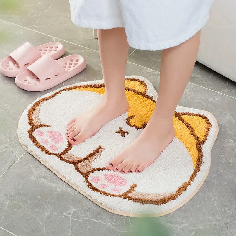 Long Fluffy Kawaii Kitty Cat Bedroom Rugs – Kawaiies