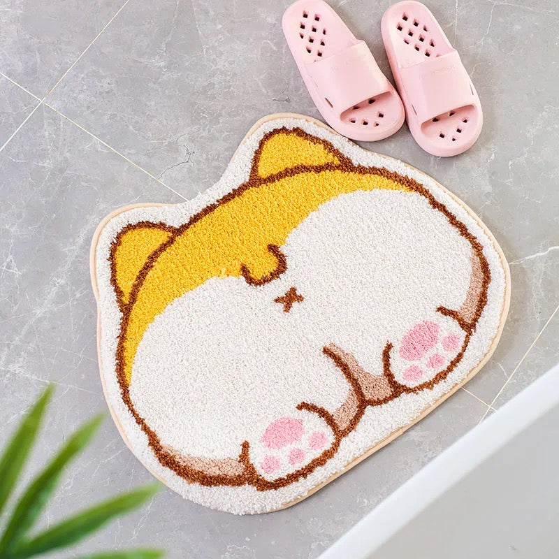 Kawaii Shiba Inu Butt Bum Non-Slip Fluffy Mats - Kawaiies - Adorable - Cute - Plushies - Plush - Kawaii