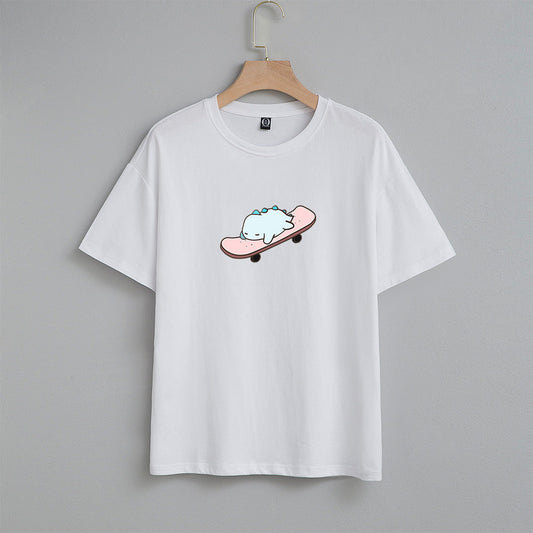 Kawaii Tato Sleep Skateboarding Unisex Tee - Kawaiies - Adorable - Cute - Plushies - Plush - Kawaii