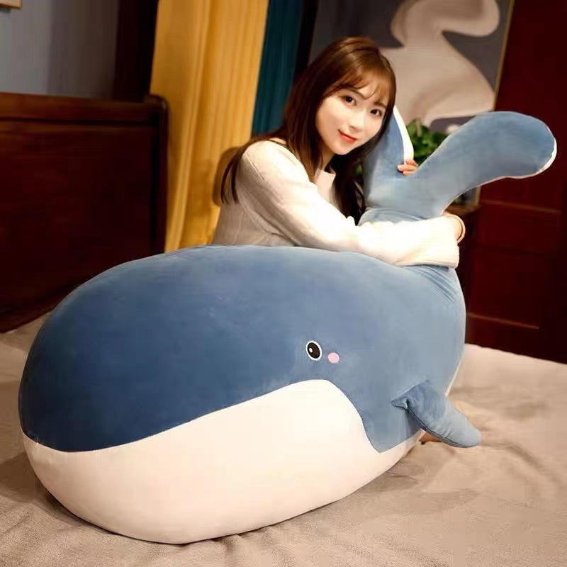 Blue Giant Kawaii Whale Plushie - Kawaiies - Adorable - Cute - Plushies - Plush - Kawaii