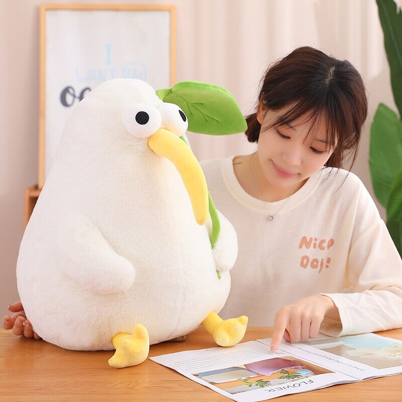kawaiies-softtoys-plushies-kawaii-plush-Kawaii White Kiwi Bird Plushie | NEW Soft toy 