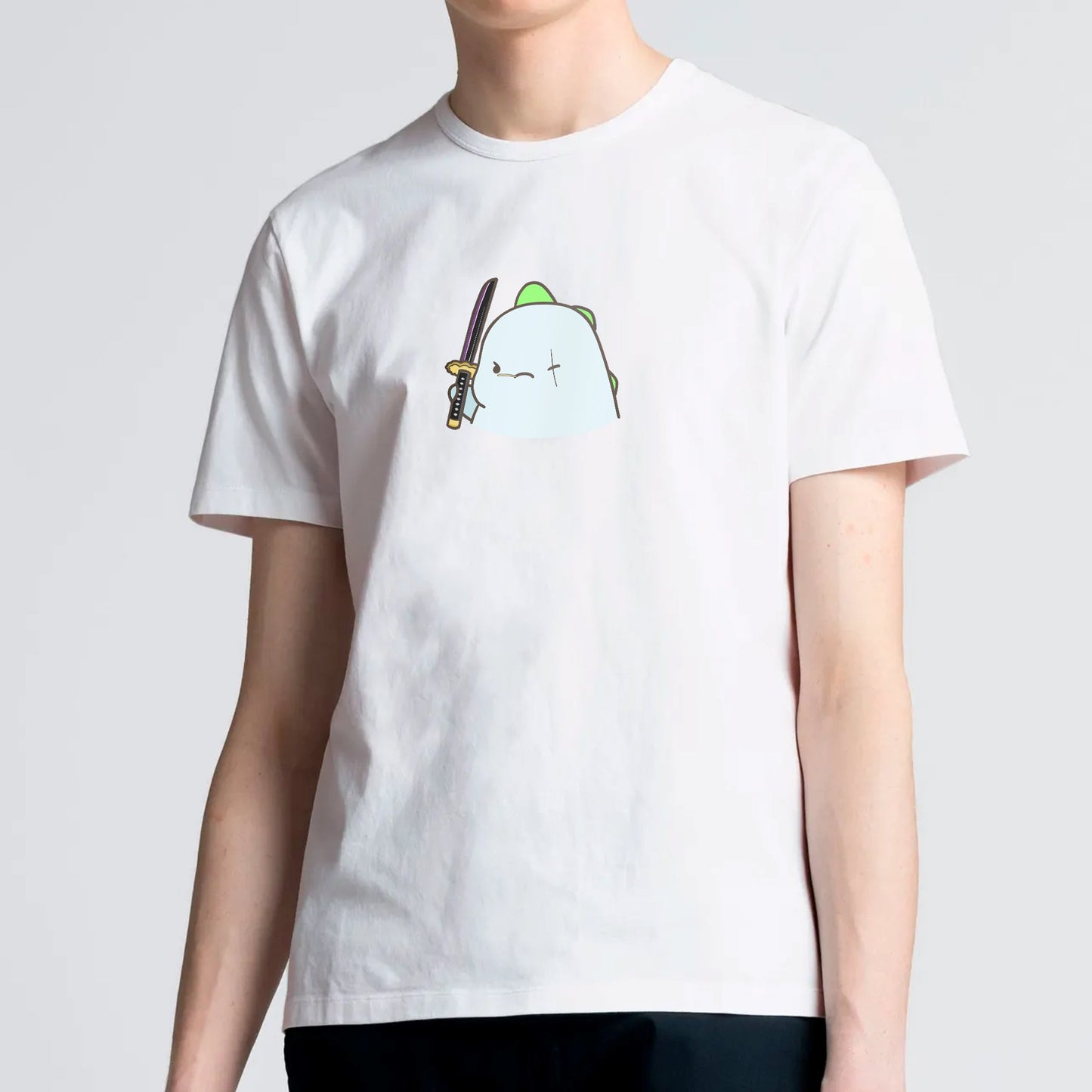 Kawaiies Tato Dino x One Piece Zoro Unisex Tee - Kawaiies - Adorable - Cute - Plushies - Plush - Kawaii