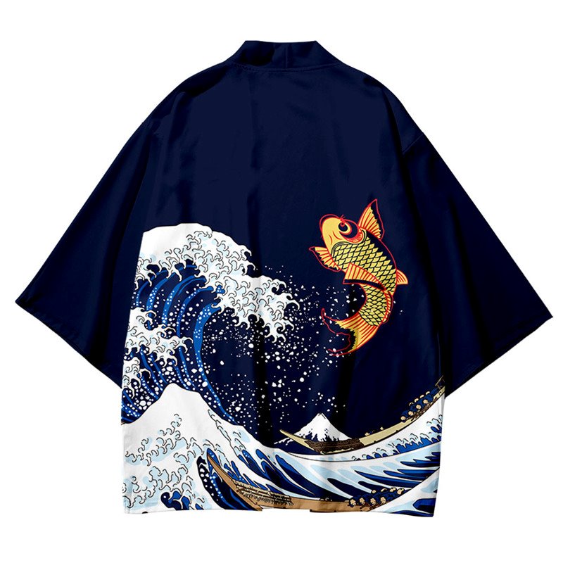 Kimono Japanese Great Wave and Mighty Koi - Kawaiies - Adorable - Cute - Plushies - Plush - Kawaii